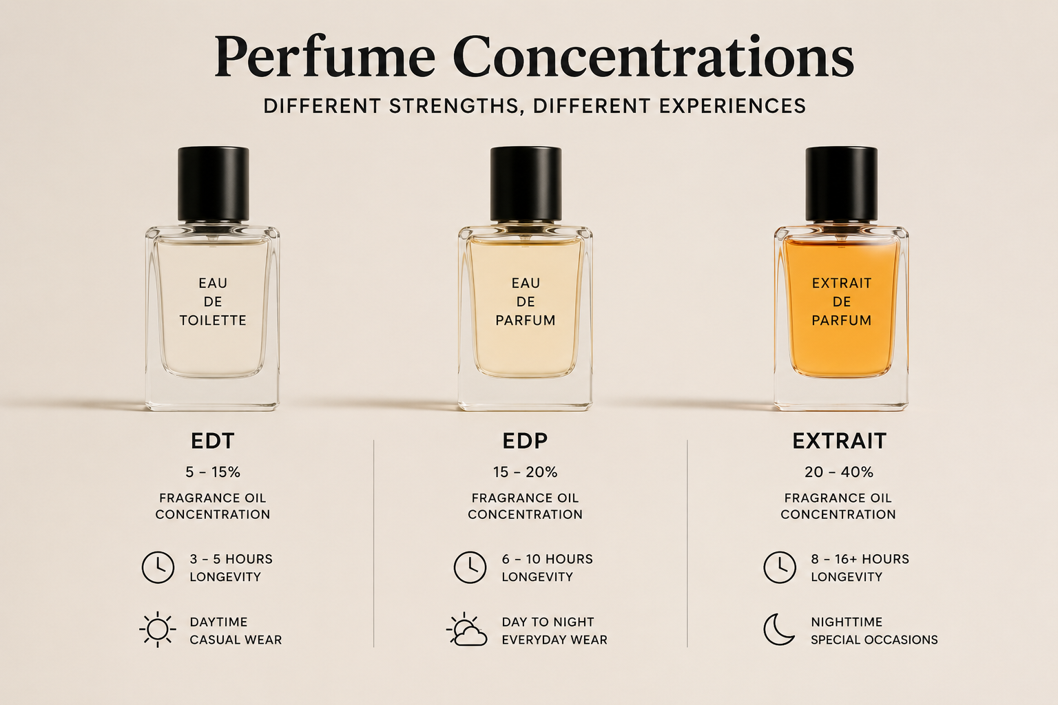 EDT vs EDP vs Extrait: Which Fragrance Concentration Is Right for You?