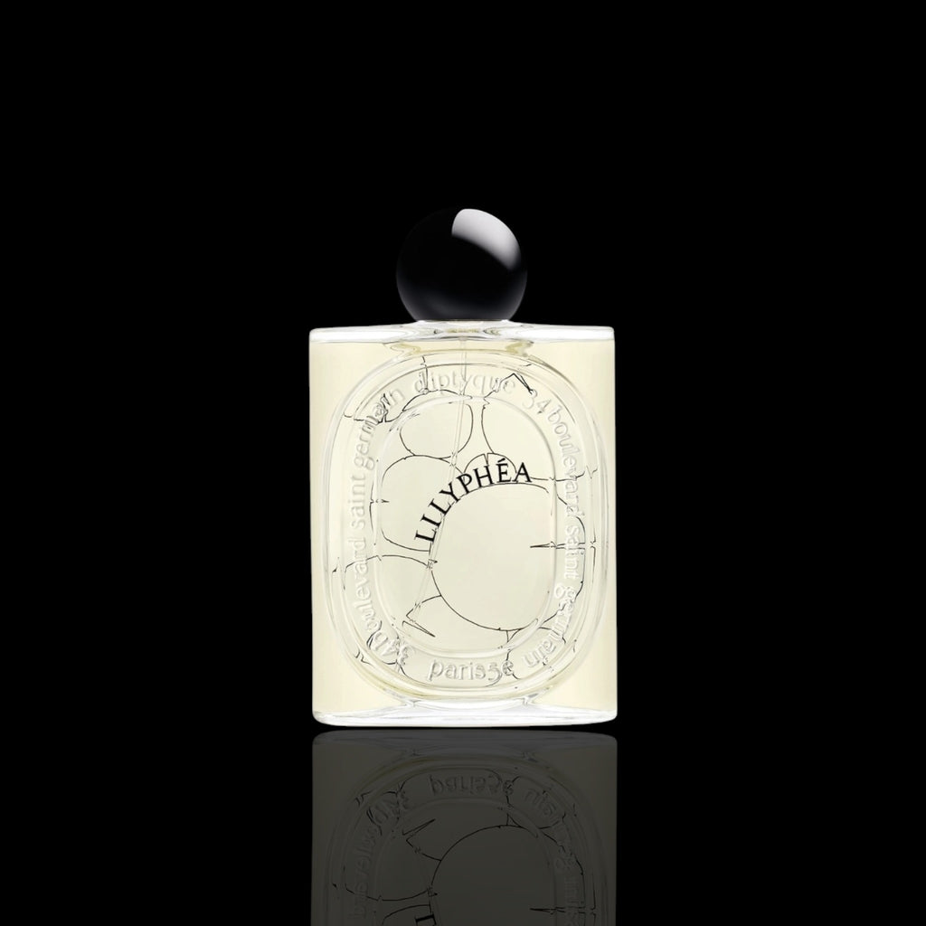 Diptyque Lilyphea fragrance bottle on black background available at Rare Reserve Group