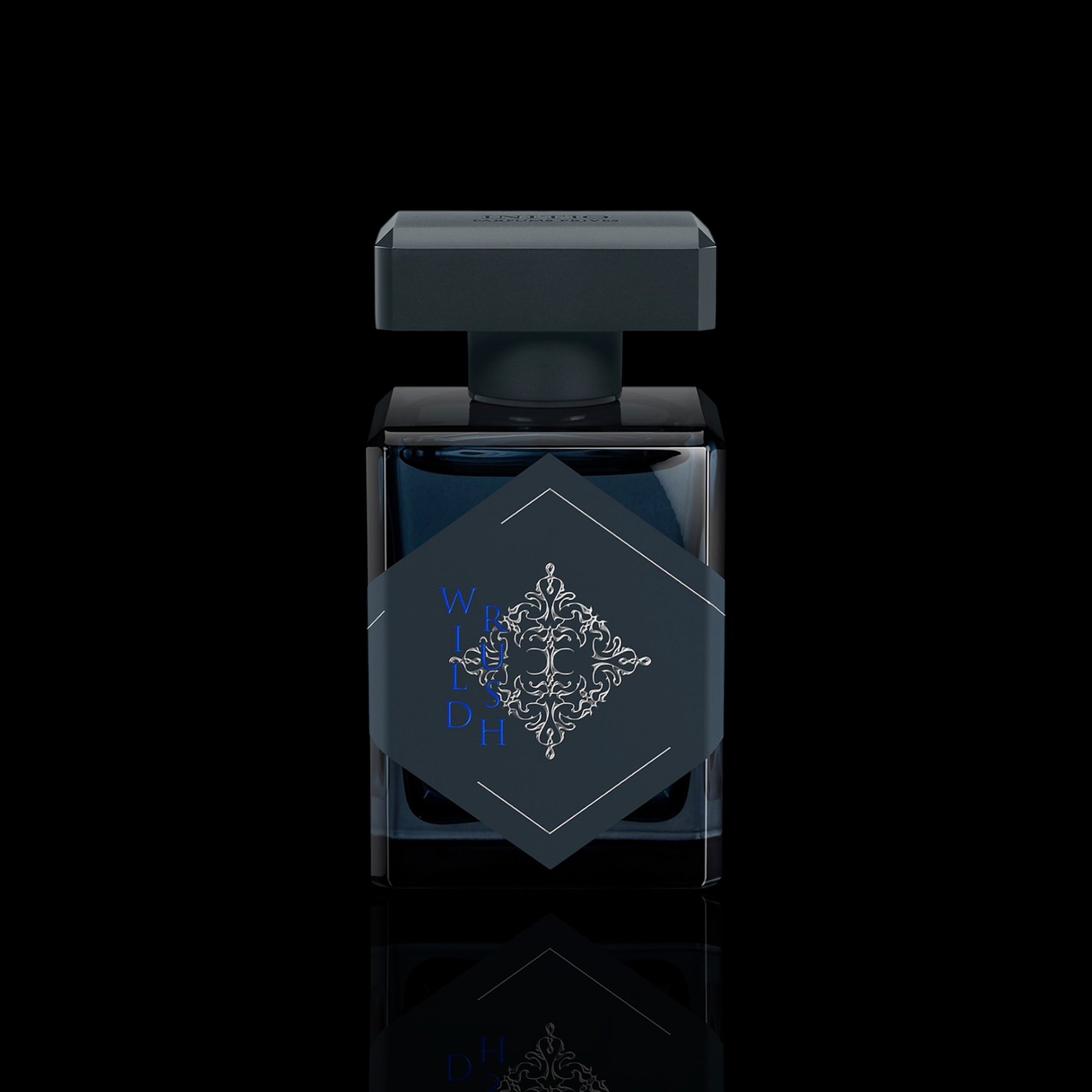 Initio Wild Rush Extrait de Parfum bottle on black background