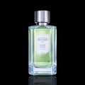 Perfume Ex Nihilo Paname Palace bottle with a clear label on a black background