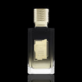 Perfume Ex Nihilo Sloane Ravers bottle with decorative cap on a black background
