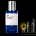 Maison Crivelli Oud Maracujá Extrait de Parfum bottle with Rare Reserve Group 2ML decant size highlighted