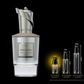 Mind Games Blockade source bottle shown with Rare Reserve Group 2ml fragrance decant atomizer. Original retail bottle not included.