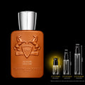 Parfums de Marly Althaïr Exclusif source bottle with the 2ML fragrance decant size highlighted